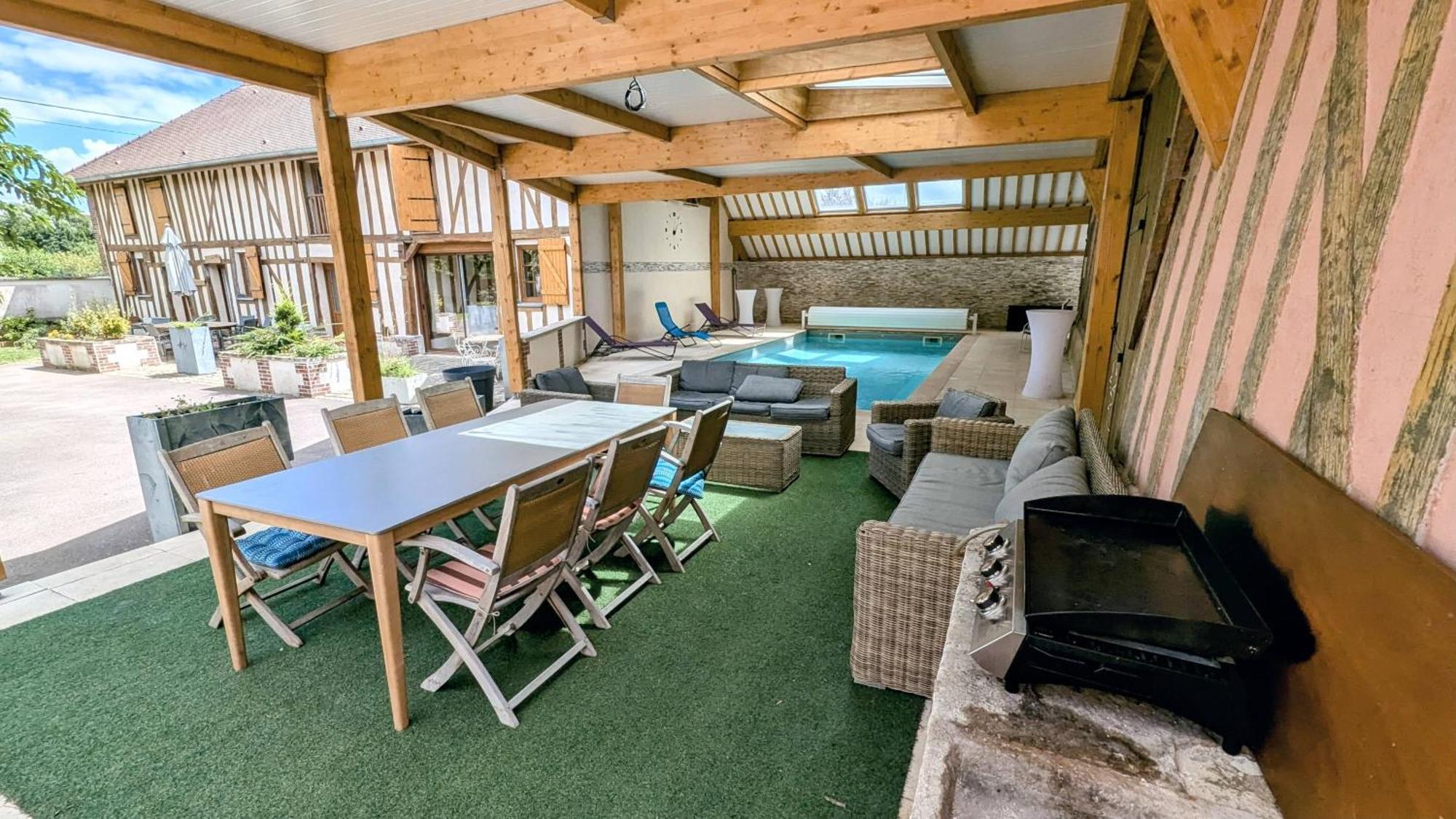 Maison Calme 14 Personnes, Piscine, Jardin Et Parking Buchères Kültér fotó